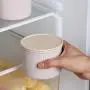 3er Set Haushalts Küchen Lagerbehälter Kunststoff Luftdichte Lagergläser Müsli-Dispenser Zylindrische Lebensmittel Versiegelte Dose Einfache Behälter