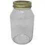 Quart 32 oz Mayo Glass Jar with Gold 2 piece lid by Richards Packaging 12 Pack Quart 32 oz Mayo Glass Jar with Gold 2 piece lid by Richards Packaging 12 Pack