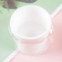 MISAZ 3 Pieces Airless Pump Jars Empty Refillable Cosmetic Containers Lotion Bottle Eye Cream Jars Makeup Sample Vials for Women Girls Beauty Travel Size,15/30/50ML, White