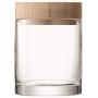 LSA International Lotta Container & Ash Lid, 5.5", Clear