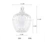 YL LY Creative Pineapple Shaped Lid Sugar Cube Cans Candy Jar Storage Glass Small Jar Transparent Section 1