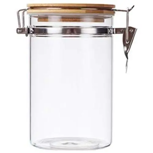 UPKOCH Glasbehälter Lebensmittel Aufbewahrungskasten mit Dichtungslids Dichtungsvorrichtung Glasbehälter für Lebensmittel 800 ml (Transparent)