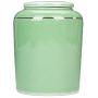 Ceramic Pottery Cereal Containers Canister Cookie Jar with Lids Large, Airtight Food Storage Containers Bins for Kitchen Pantry Organization Flour Rice Candy Bulk, 1L, 11x14cm (Color : Green)