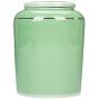 Ceramic Pottery Cereal Containers Canister Cookie Jar with Lids Large, Airtight Food Storage Containers Bins for Kitchen Pantry Organization Flour Rice Candy Bulk, 1L, 11x14cm (Color : Green)