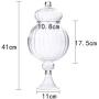 Glas-Süßigkeitenbehälter Groß, Kreativer Transparenter Lagerbehälter, Transparenter Süßigkeitenbehälter für Cookie-Buffets/Hochzeitsdekoration, Zuhause, 3,6L