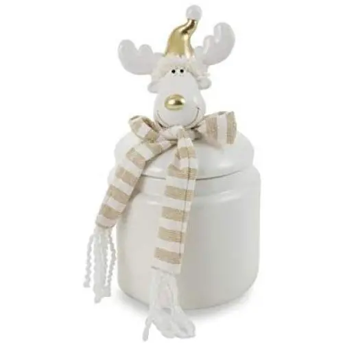 Villa dEste Home Tivoli Nicolas Reindeer Box, Dolomite, White, 12x21.2 cm Villa dEste Home Tivoli Nicolas Reindeer Box, Dolomite, White, 12x21.2 cm