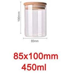 Glass Storage Bottles Food Canister Compatible For Kitchen Containers Jar With Lid Box Spice Tea Vacuum Caps Sugar Bowl Container,85x100mm