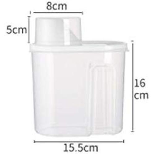 QINRUIKUANGSHAN 4 Pack Sealed Cans, Food Kitchen Storage Box, Storage Jar, Storage Box, Large Household Plastic, Grain Storage Tank, Small, Large/Four-piece Storage tank,