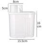 QINRUIKUANGSHAN 4 Pack Sealed Cans, Food Kitchen Storage Box, Storage Jar, Storage Box, Large Household Plastic, Grain Storage Tank, Small, Large/Four-piece Storage tank,