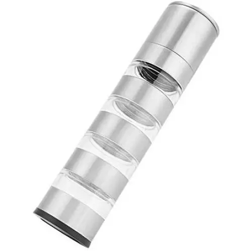 Spice Jar - Delaman 4 in 1 Seasoning Cans Set Spice Condiment Bottles Shakers Box Grinder for Outdoor Camping