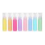 10PCS 30ml/1 Ounce Empty Refillable Plastic Pump Press Bottle Cosmetics Jar Pot Case Holder With White Pump Head For Cleanser Makeup Essential Oil Lotion Liquid Bottles (Assorted color)