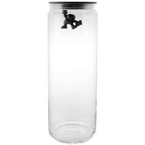 Alessi Gianni Kitchen Storage Jar Black Xl 200Cl