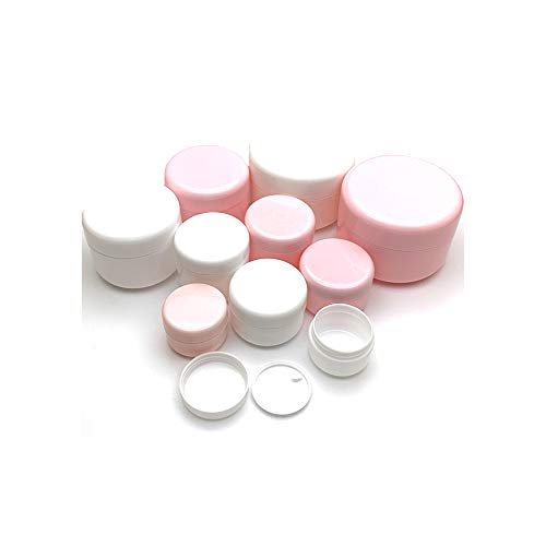 30Pcs 10g/20g/30g/50g/100g Empty Makeup Jar Pot Refillable Sample bottles Travel Face Cream Lotion Cosmetic Container White,White Jar,100g