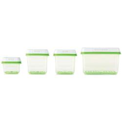 Rubbermaid 2041779 FreshWorks Produce Saver Food Storage Containers, 4 Piece Set