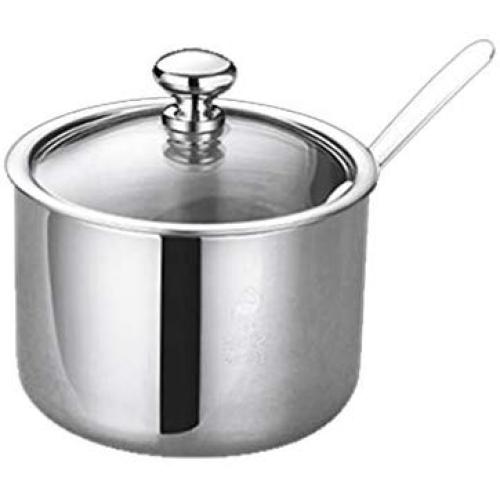 UPKOCH Stainless Steel Seasoning Pot Spice Jar Condiment Storage Container for Restaurant Home Kitchen