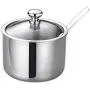 UPKOCH Stainless Steel Seasoning Pot Spice Jar Condiment Storage Container for Restaurant Home Kitchen