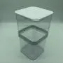 Adjustable Airtight Container Food Container Transparent Storage Jar Vacuum Retractable Storage Box for Kitchen