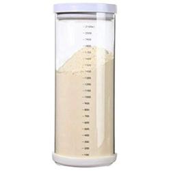 Milk Powder Box, Measurable Glass Airtight Snack Container For Food Storage, Candy Fruit Box (Size : 2100ml)