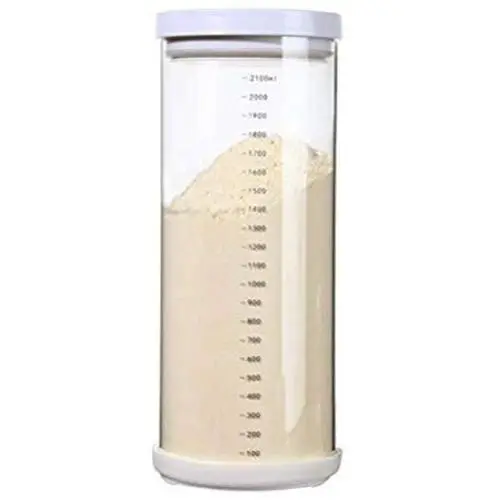 Boîte de Poudre Lactée, Récipient Transparent Étanche Mesurable pour Stockage de Snacks, Boîte à Bonbons et Fruits (Volume : 2100ml) Boîte de Poudre Lactée, Récipient Transparent Étanche Mesurable pour Stockage de Snacks, Boîte à Bonbons et Fruits (Volume : 2100ml)