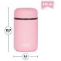 MIRA Lunch, Food Jar | Vacuum Insulated Stainless Steel Lunch Thermos | 13.5 oz | Rose Pink