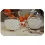 Eierschalenförmiger Ausgurttopf Klare Glasbehälter zur Küchen-Lagerung für Honig, Zucker, Kannenteil, Tank, Glas für Marmelade, 85ml
