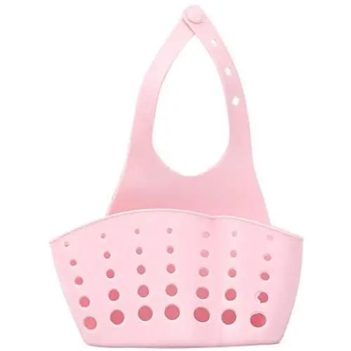 Ninasill Kitchen Sink Drain Rack Portable Home Kitchen Hanging Drain Bag Basket Bath Storage Tools Sink Holder (Pink) Ninasill Kitchen Sink Drain Rack Portable Home Kitchen Hanging Drain Bag Basket Bath Storage Tools Sink Holder (Pink)