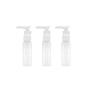 6PCS Empty Refillable 30ml/60ml/75ml/100ml Plastic Clear Travel Lotion Cream Dispenser Bottle Jars with White Pump for Makeup Cosmetic Bath Shower Toiletries Containers Leak Proof (30ml/ 1oz)