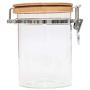 Household Glass Storage Tank Sealed Clip Cover Transparent Storage Jar Food Storage Bottle,550Ml