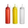 3PCS 16oz/480ML Empty Plastic Squeeze Squirt Condiment Bottles Sauce BBQ Ketchup Mustard Storage Jar Vinegar Cream Honey Salad Dressing Bottle Pot For Home Kitchen???Color Random)