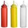 3PCS 240ml/8oz Empty Refillable Plastic Squeeze Sauce Bottles Dispense Salad Dressing Bottles Seasoning Container Storage Jar Pot With Lid for Condiment Ketchup Honey Vinegar Mustard Jam 3PCS 240ml/8oz Empty Refillable Plastic Squeeze Sauce Bottles Dispense Salad Dressing Bottles Seasoning Container Storage Jar Pot With Lid for Condiment Ketchup Honey Vinegar Mustard Jam