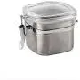 storage jar Grain container Food container Storage Box,High-grade 304 stainless steel square sealed cans coffee food seasoning storage tank storage jar Grain container Food container Storage Box,High-grade 304 stainless steel square sealed cans coffee food seasoning storage tank