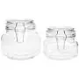 AK Energy 5er Set Klare Clip-Top Luftdichte Glas Mason Gläser 10 Etiketten Chalk Sticker Pasta Trockenlebensmittel