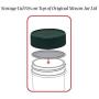 Jarming Collections Mason Jar Storage Lids-Plastic (BPA Free) Regular Mouth Mason Jar Lids Set of 12 Reusable Leak Proof Caps are Made in the USA (green)