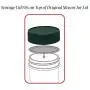 Jarming Collections Mason Jar Deckel-Kunststoff (BPA-frei) Set von 12 für Standard Öffnung Mason Jar, wiederverwendbar, dicht, hergestellt in den USA (grün)