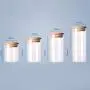 Transparent High Borosilicate Glass Kitchen Storage Bottle Store Food Ingredient Candy Biscuit Storage Jar Home Organization,6.5X15Cm