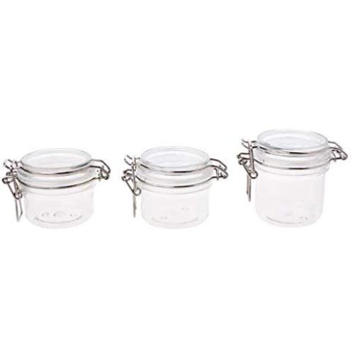 Food Storage Milk Powder Box Clamp Lid Air Tight Sealed Locking Jar,180ml