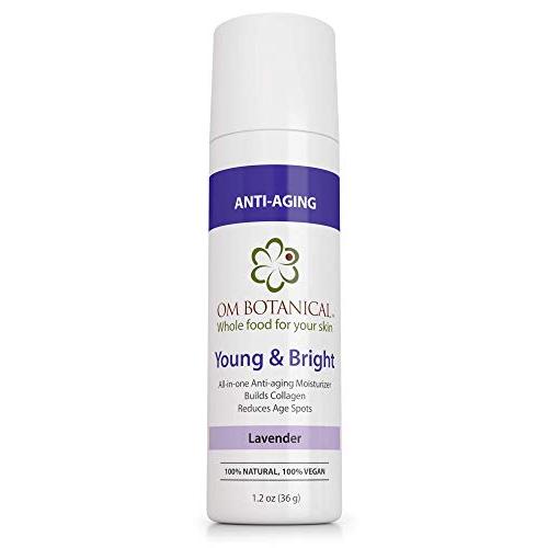 YOUNG AND BRIGHT All-in one Organic Day & Night Facial Cream | Get Younger Looking Blemish Free Skin w/All Natural Anti-aging and Age Spot Reducer Face Treatment | Wrinkle Repair w/Peptides, Gotukola, Niacinamide & Algae Sun Block