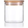 2er Pack Premium 8 oz Klar Borosilikatglasbehälter mit Bambus Silikon Verschluss & Etiketten