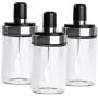 Limited Promotion Cover Glass Potes Jar Spice With A Spoon Seasoning Bottle Moisture Proof Salt Tank Pot Kitchen Sealed,1pc Bottle