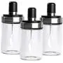 Limited Promotion Cover Glass Potes Jar Spice With A Spoon Seasoning Bottle Moisture Proof Salt Tank Pot Kitchen Sealed,1pc Bottle