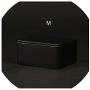 Portable Travel Tea Caddy Mini Metal Iron Box Tea Set Accessories Sealed Boxes Storage Jars Container Jewelry Organizer,Black-M