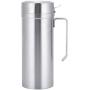 Jeffergarden Stainless Steel Straight Shape Household Kitchen Handle Oil Pot Thick Bottle Storage Leak-proof Container with Lid Tools Food Jar Cruets Utensil Storage(1000ml)