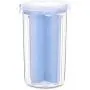 Kitchen Storage Organizer Cereal Container Rice Cereal Grain Bean Container & Measuring Cup Sealed Box Silicone Ring Sealed Tank Condiment bottles (Color : PK L)