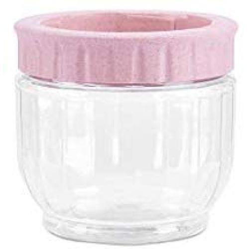 Grain Canister Food Sealed Storage Container Clear Plastic Glass Jar For Loose Tea Coffee Bean Sugar Salt,Plastic S