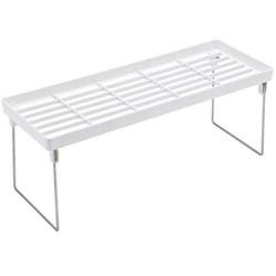 Kitchen Spice Rack Organizer,2-Tier Standing Rack Kitchen Bathroom Countertop Storage Organizer Shelf Holder Rack,Kitchen Bathroom Bedroom Countertop Storage Organizer Spice Jars Bottle (White)