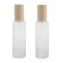 2PCS Flacons en Verre Froissé avec Bouchon en Bois Grainé pour Dispensaire de Crème, Récipients de Maquillage, Organiseur pour Huile Essentielle, Émulsion, Essence, Sérums, Tonique 2PCS Flacons en Verre Froissé avec Bouchon en Bois Grainé pour Dispensaire de Crème, Récipients de Maquillage, Organiseur pour Huile Essentielle, Émulsion, Essence, Sérums, Tonique