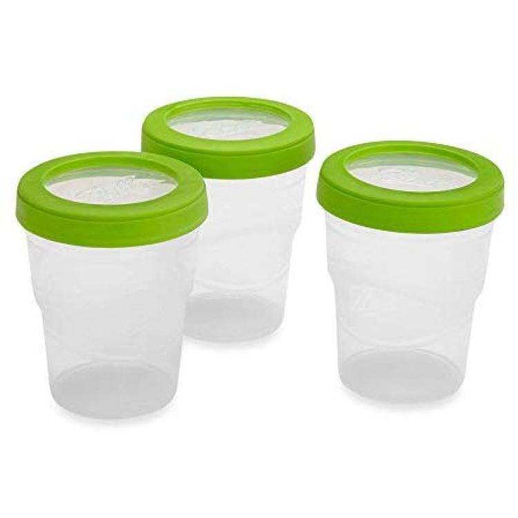  Ball Jar Plastic Pint Freezer Jars with Snap-On Lids, 16-Ounces  (2-Count): Food Savers: Home & Kitchen