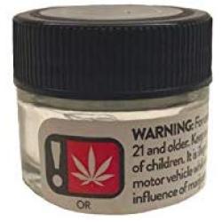 Original Glass Jars 5ML W/Label Packaging (100)