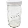 Ball Quart Mason Jars with Storage Lids and Jar Opener - Bundle Pack of 4 32 oz Wide Mouth Jars, 4 Storage Caps, and 1 Spirit Quest Supplies Large Jar Opener