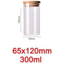 Glass Storage Bottles Food Canister For Kitchen Containers Jar With Lid Box Spice Tea Vacuum Caps Sugar Bowl Container,65X120Mm